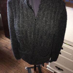 Piers 4 pocket wool blend zipped sweater